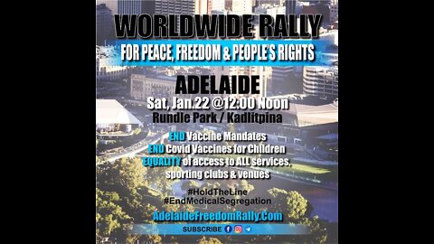 Barrister J Adam Richards lays it on the line at Adelaide Freedom Rally