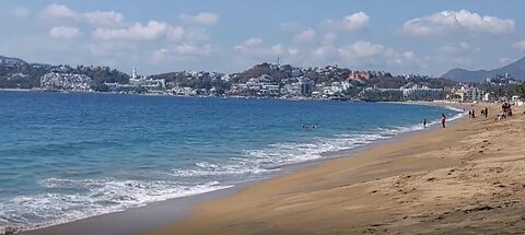 A Look at Manzanillo Bay from our Beach Front Hotel