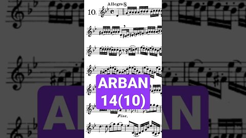 ARBAN 14 Characteristics Studies [10 - Allegro] - (Full with Piano accompaniment)