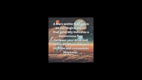 A Mars sextile Neptune #mars #neptune #sextile #astrology #tarotary