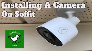 Easy way To Install a Security Camera on Vinyl Soffit | Hanging Camera from Soffit