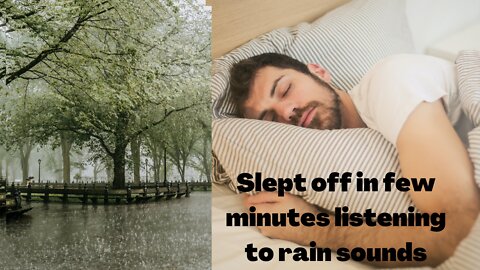 How to sleep within minutes listening to rain sound