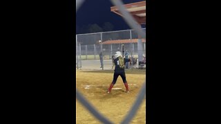 Softball hit
