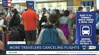 More travelers canceling flights