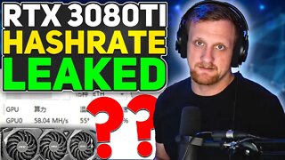 RTX 3080ti LHR Ethereum Hashrate Leaked