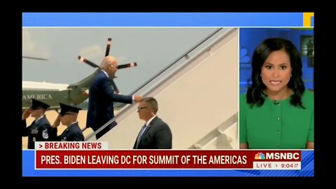 Joe Biden tripped again while climbing the stairs to Air Force One.