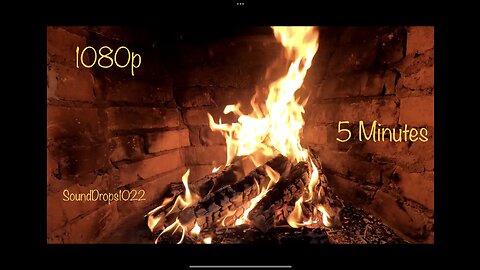 Fire Place Video 1080p - 5 Min