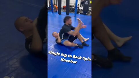Takedown to submission - Single Leg to Back Spin Knee Bar