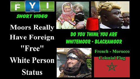 Moors Really Have Foreign Free White Person Status - Not the Indigenous Aborigine