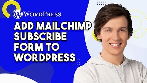 How To Add Mailchimp Subscribe Form To Wordpress