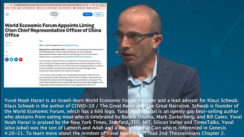 Great Reset | The Connection Between The World Economic Forum, Yuval Noah Harari, Xi Jinping, Klaus Schwab & The Great Reset Agenda "Many of the Things I Talk About In the West React w/ Fear, In China the Reaction Excitement. WOW, We Can Do That
