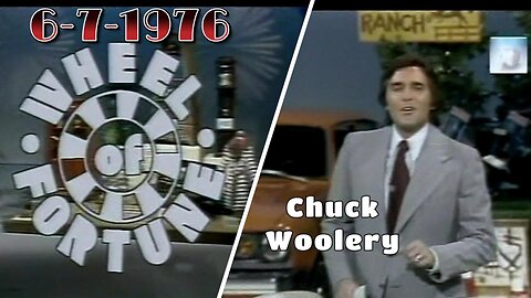 Chuck Woolery | Susan Stafford | Wheel Of Fortune (6-7-1976) Full Episode | Game Shows