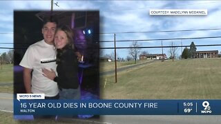 Teen dies in Boone County house fire