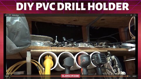 diy drill holders made from pvc pipe