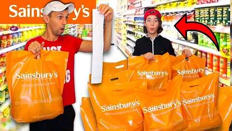 We let JOJO buy our WEEKLY FOOD SHOP! *grocery haul at SAINSBURYS