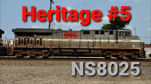 NS8025 Monongahela Heritage unit builds a train
