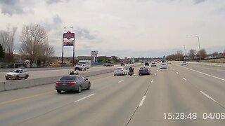 Motorcyclists Speeding, Splitting Lanes, and Passing on Shoulder