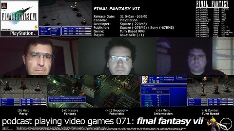 +11 002/004 010/013 003/007 podcast playing video games 071: final fantasy vii