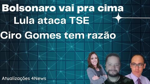 TENTARAM BOICOTAR BOLSONARO, CIRO GOMES TEM RAZÃO, E AGORA TSE?