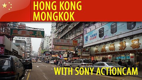 Mongkok district in HONG KONG with Sony actioncam