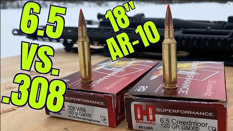 6.5 Creedmoor vs. .308 in 18" Ar-10's Part 2 with Chuke's Outdoor Adventures