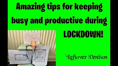 Amazing Tips for Keeping Busy and Productive During Lockdown - Don't Miss Out, Watch Now