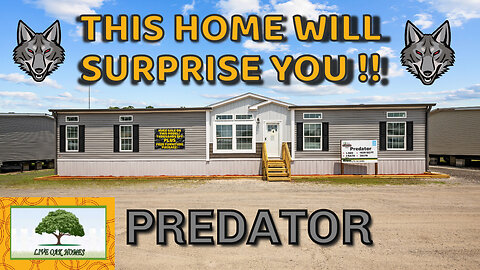 PREDATOR BY LIVE OAK HOMES 4 BED 2 BATH - THIS HOME WILL SUPRISE YOU FULL #prefabhouse TOUR | DMHC |