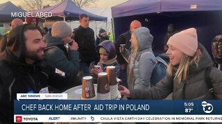 Coronado chef returns home after month-long aid mission at Ukrainian border