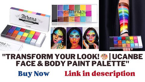 "Get Creative with UCANBE Athena Face Body Paint Palette Halloween for Kids and Adults"