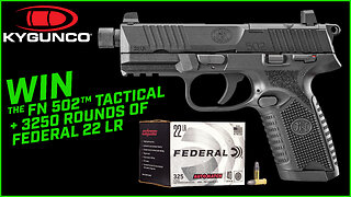 FN 502 Tactical + 3250 rounds of 22 LR Giveaway
