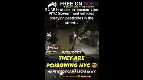 Poison ☠️ being sprayed in NY, coming to a city near you soon