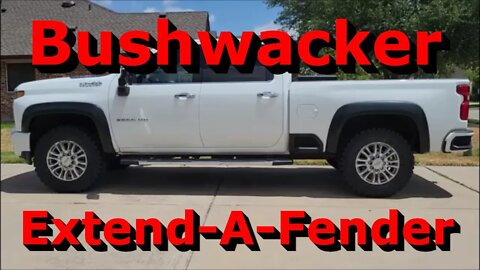 Bushwacker Extend-A-Fender Fender Flares on my 2020 Chevrolet 2500HD