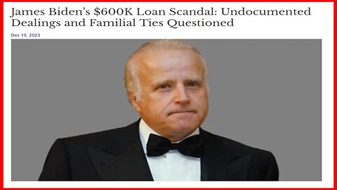 What is Going On With The James Biden $600K Loan Scandal