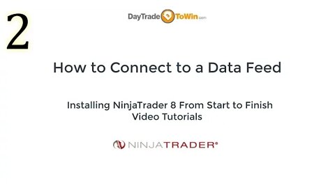 NinjaTrader 8 How To Connect to a Data Feed Video Tutorials Part 2