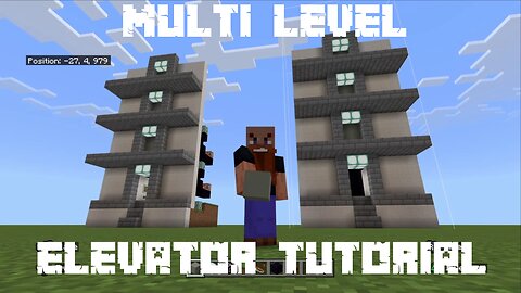 How to Make a Realistic Multi-Level Elevator in Minecraft - Bedrock Edition 1.20.70/71