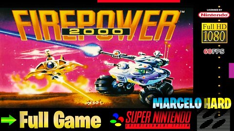 Firepower 2000 - Super Nintendo (Full Game Walkthrough)