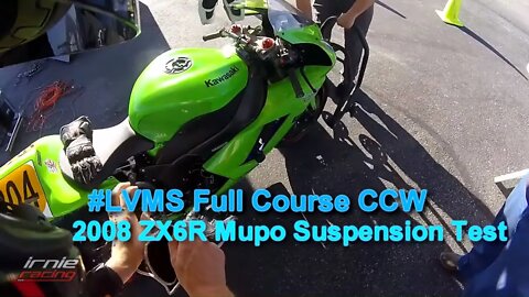 ZX6R Mupo Suspension Test - LVMS CCW Full Course | Irnieracing