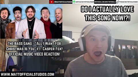 MATT | Reacting to The Bass Gang "All I Want For Christmas Is You" ft. Casper Fox Music Video!!