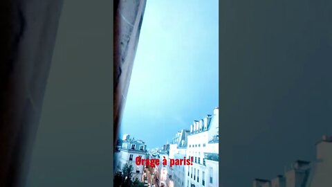 Orage à Paris!!