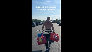 Exercise in the day of a personal trainer