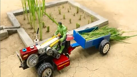 How to make chaff cutter machine science project diy tractor cow feed formula Diy Tractor