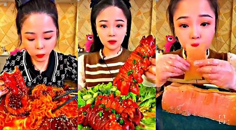 ASMR CHINESE FOOD MUKBANG EATING SHOW _ 먹방 ASMR 중국먹방 #food #asmr #viralvideo #viral #샤오위먹방