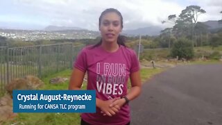 SOUTH AFRICA - Cape Town - Crystal August-Reynecke runs Two Oceans for Cancer (video) (uKq)