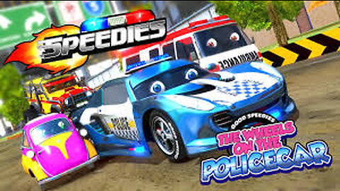 Wheels On The Police Car Nursery Rhyme for Children by Speedies