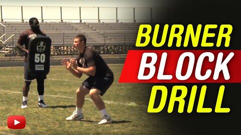 Running Back Burner Block Drill featuring Coach Garret Chachere