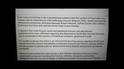 New email to 650 MPs - CRITICAL - Child Protection - FORMER PC GARY WATERMAN: International fraud