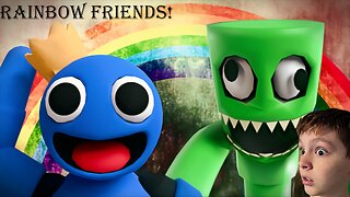 I Escaped from the Rainbow Friends on Roblox