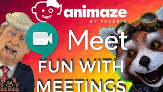 Google Meet and Animaze by Facerig | Fun With Meetings and Classroom FREE - BETA