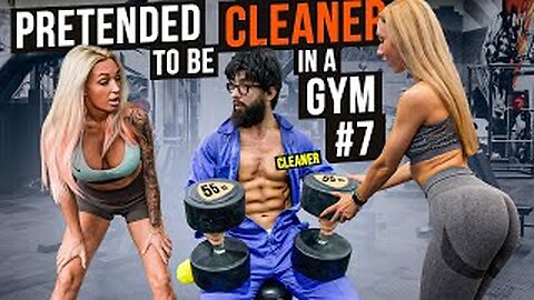 CRAZY CLEANER shocks GIRLS in a GYM prank #7 | Aesthetics in Public