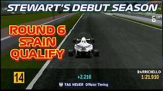 Stewart's Debut Season | Round 6: Spanish Grand Prix Qualifying | Formula 1 '97 (PS1)